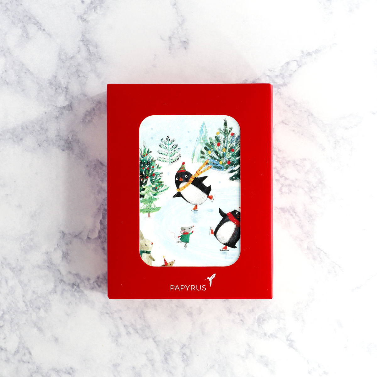 Ice Skating Penguins Holiday Boxed Cards (Set of 20) – Bonsai