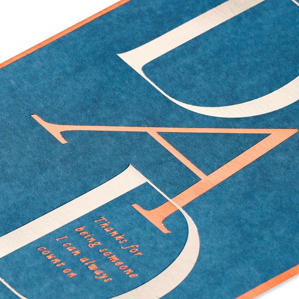 Bold Lettering Father’s Day Card