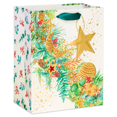 Celestial Evergreen Christmas Medium Bag