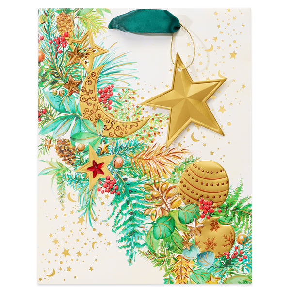 Celestial Evergreen Christmas Medium Bag