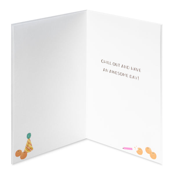 Capybara In Pool Birthday Card