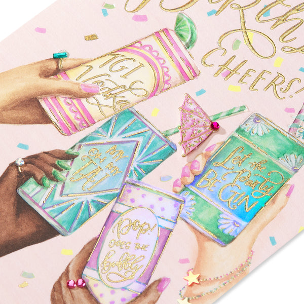 Canned Cocktail Cheers Birthday Card