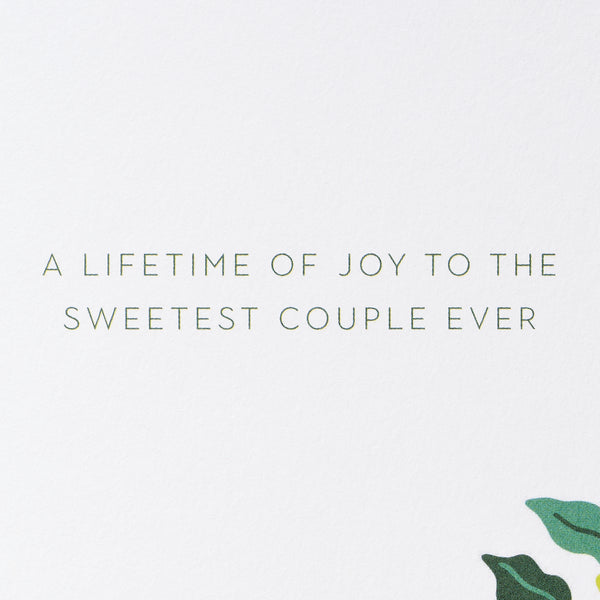 Lovebirds Wedding Card