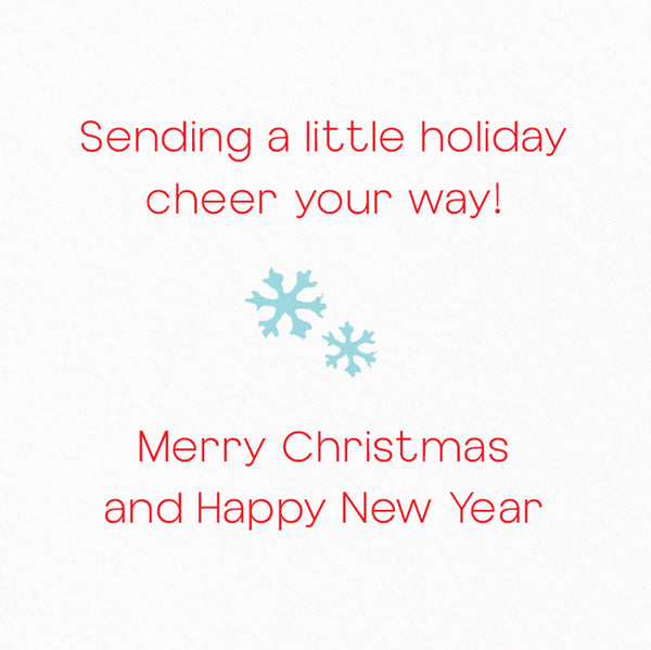 Dog Pulling Sled Christmas Boxed Cards (Set of 20)