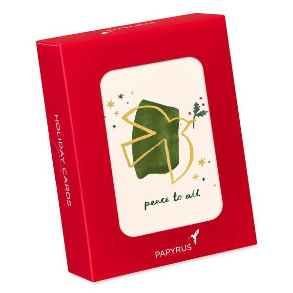 Metallic Dove Holiday Boxed Cards (Set of 20)
