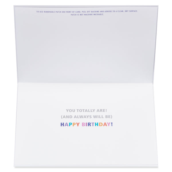 Embroidered "Gaymazing" Patch LGBTQIA+ Birthday Card