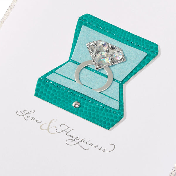 Gemmed Ring Engagement Card
