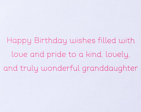Bringer Of Flowers Birthday Card (Granddaughter)