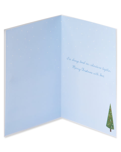 Tree On Car Christmas Card (Dad)