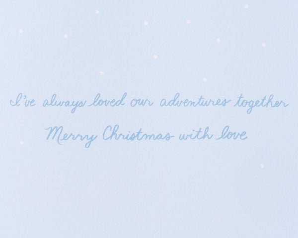 Tree On Car Christmas Card (Dad)