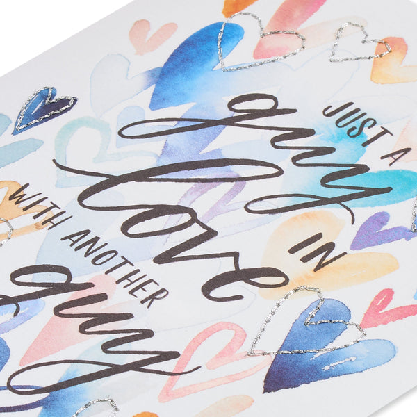 "Guys In Love" LGBTQ+/Same-Sex Anniversary Card