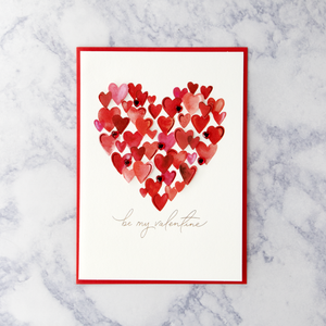 100 Hearts Valentine’s Day Card