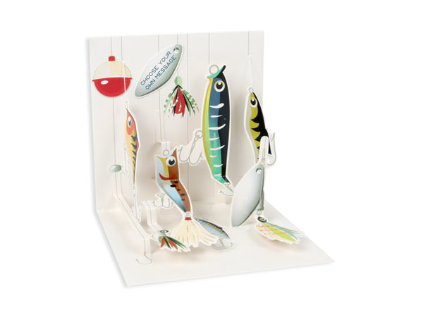 Pop-Up Fishing Lures Father's Day Card