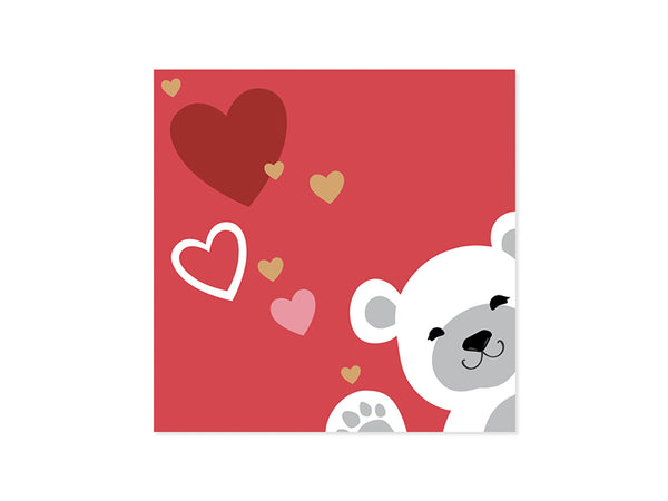 Pop-Up Bears & Hearts Valentine's Day Card