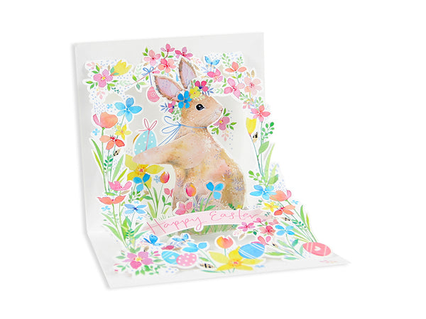 Pop-Up Garden Rabbit Easter Card