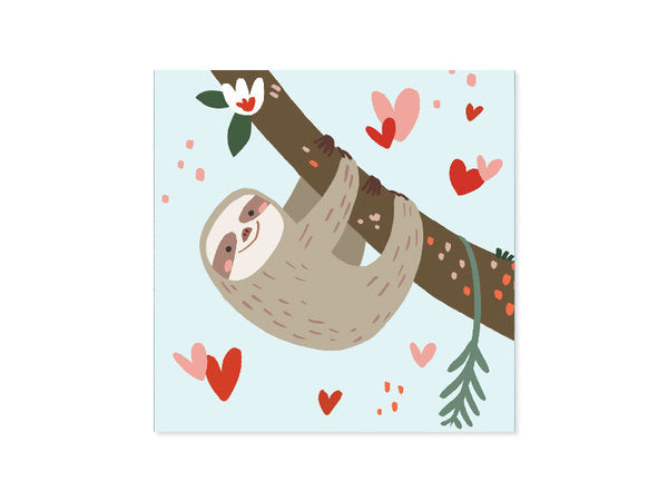 Pop-Up Sloths Valentine's Day Card