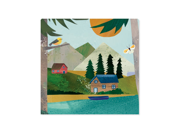 Pop-Up Mountain Lake Father's Day Card