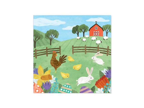 Pop-Up Farm Easter Card