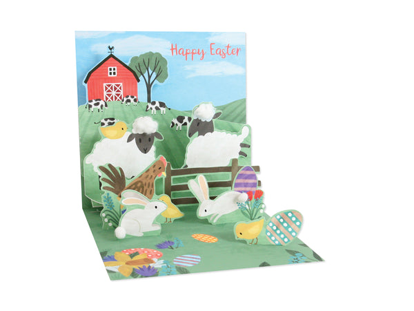 Pop-Up Farm Easter Card