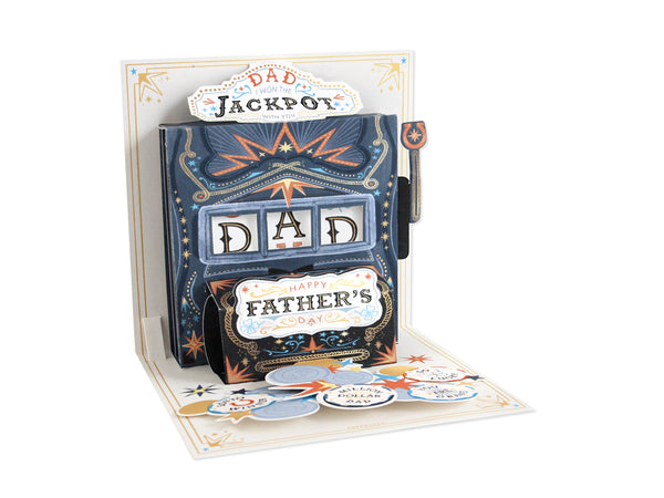 Pop-Up Vintage Jackpot Father's Day Card