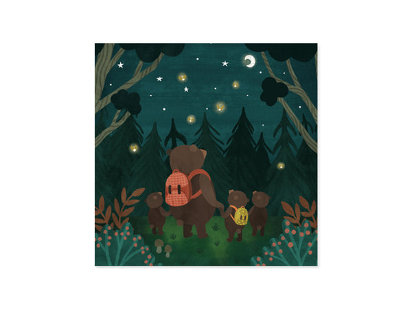 Pop-Up Camping Bears Father's Day Card
