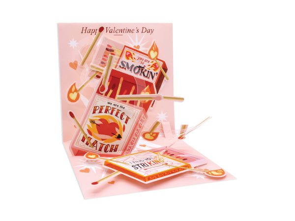 Pop-Up "Perfect Match" Valentine's Day Card
