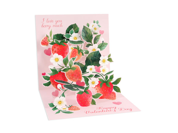 Pop-Up "Love You Berry Much" Valentine's Day Card