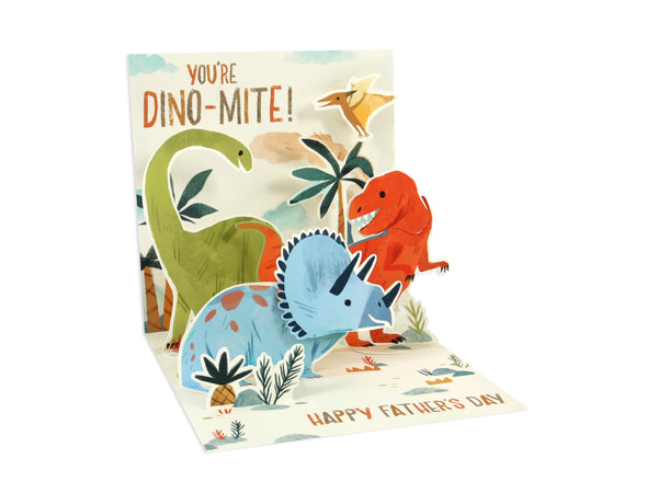 Pop-Up Dino-mite Dad Father's Day Card