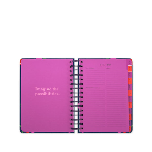 Wild Cherries 17 Month Large Planner