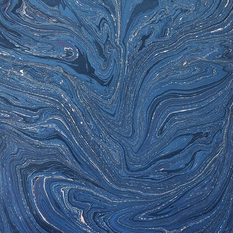 Handmade Dark Blue Marble Flat Wrap