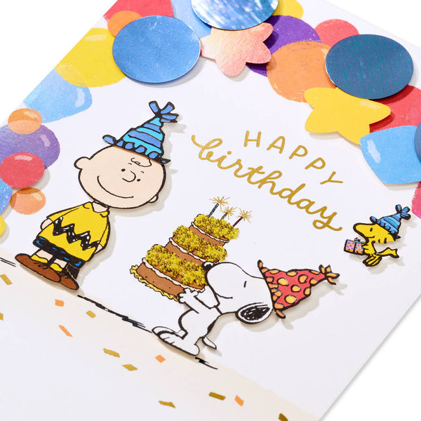 Snoopy Parade Birthday Card