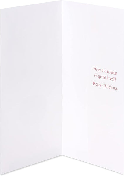 Handmade Reindeer Money Enclosure Christmas Card