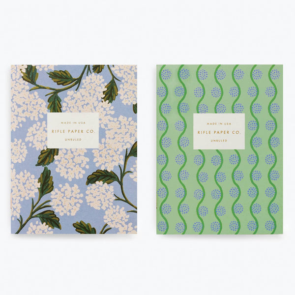 Blue Hydrangea Pocket Notebook (Set of 2)