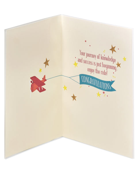 Airplane Graduation Card