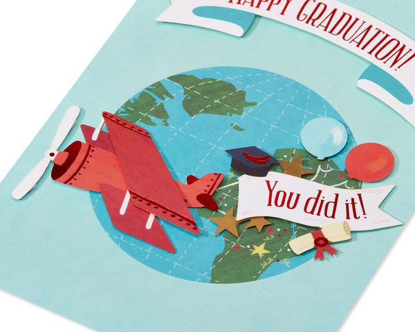 Airplane Graduation Card