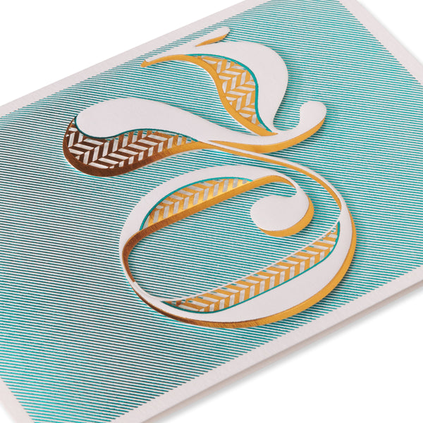 Laser-Cut Embossed 70th Birthday Card