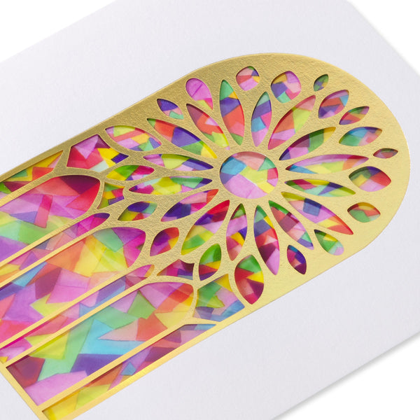 Stained Glass Religious Birthday Card