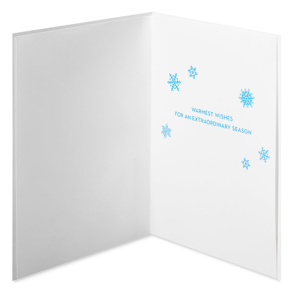 Sequin Snowflake Strands Holiday Card