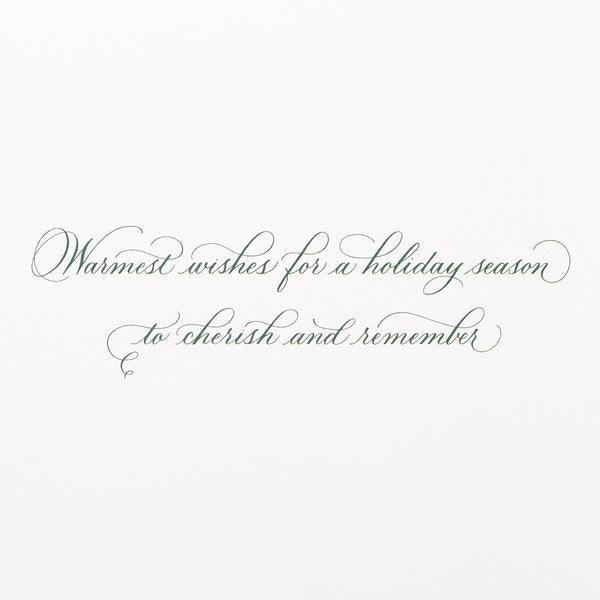 Scroll Lettering Christmas Card