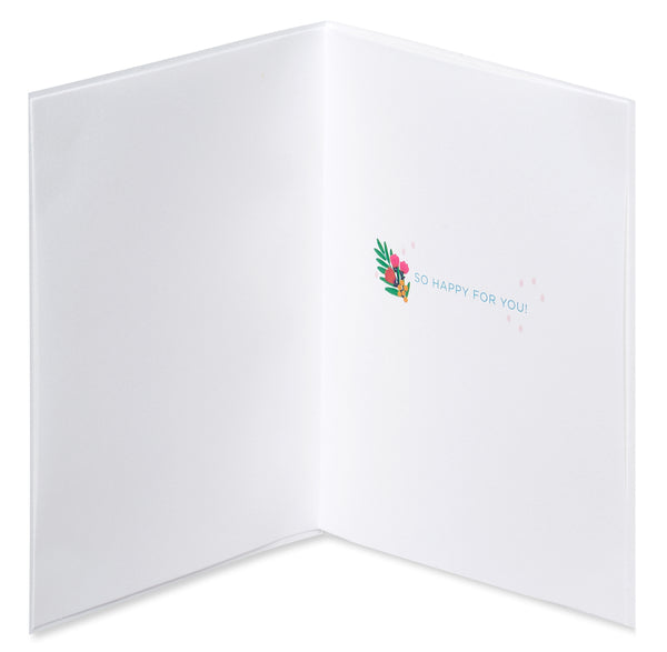 Vibrant Floral Bouquet Congratulations Card