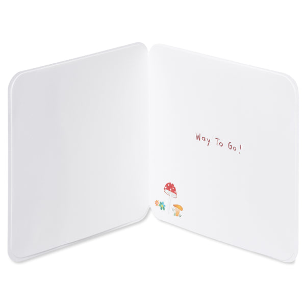 Mushroom Garden "Snailed It" Congratulations Card