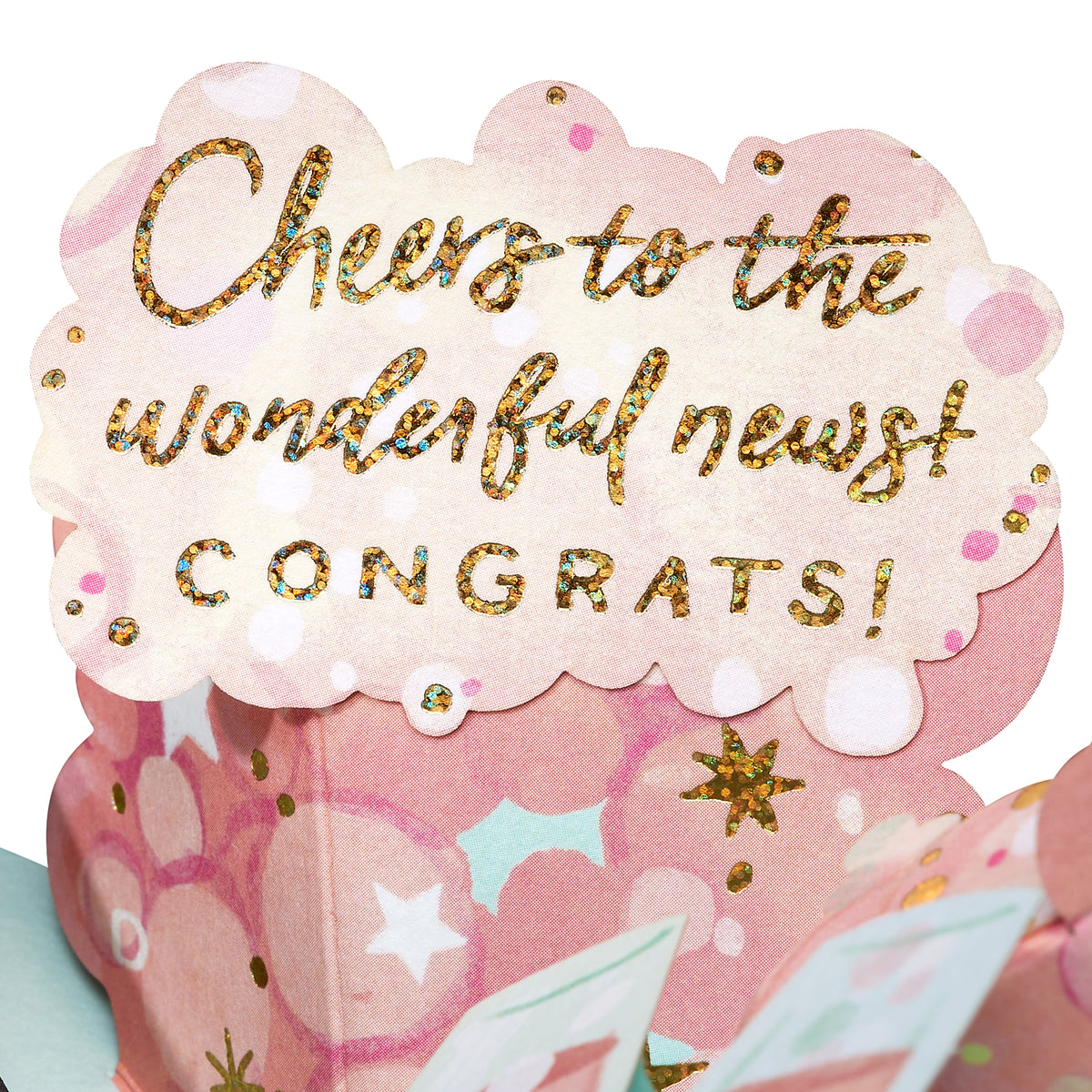 Pop-Up Champagne Congratulations Card – Bonsai Paper Co.