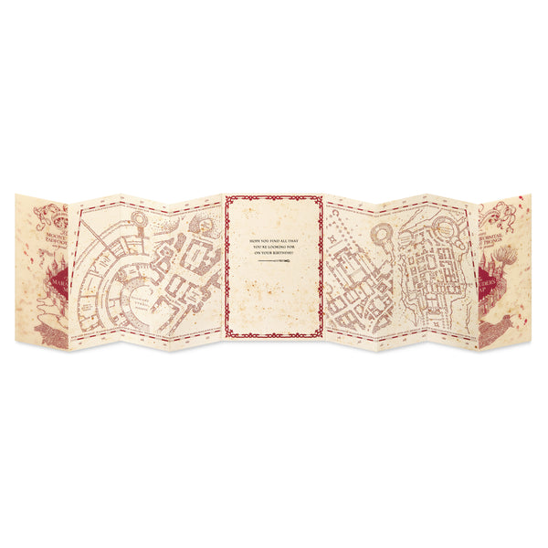 Interactive Marauders Map Harry Potter Birthday Card