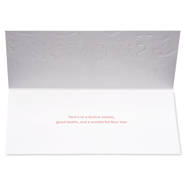 Festive Season Lettering Holiday Boxed Cards (Set of 16)