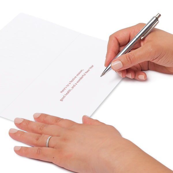 Festive Season Lettering Holiday Boxed Cards (Set of 16)