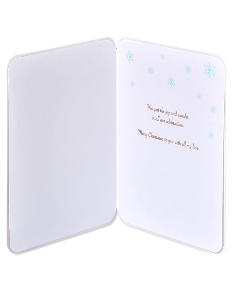 Handmade Mr. & Mrs. Snowman Christmas Card (Wife)