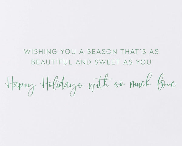 Festive Macarons Holiday Card (Daughter)