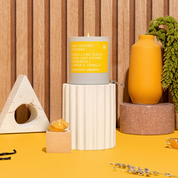 Mid-Century Modern Boxed Coconut Soy Wax Candle