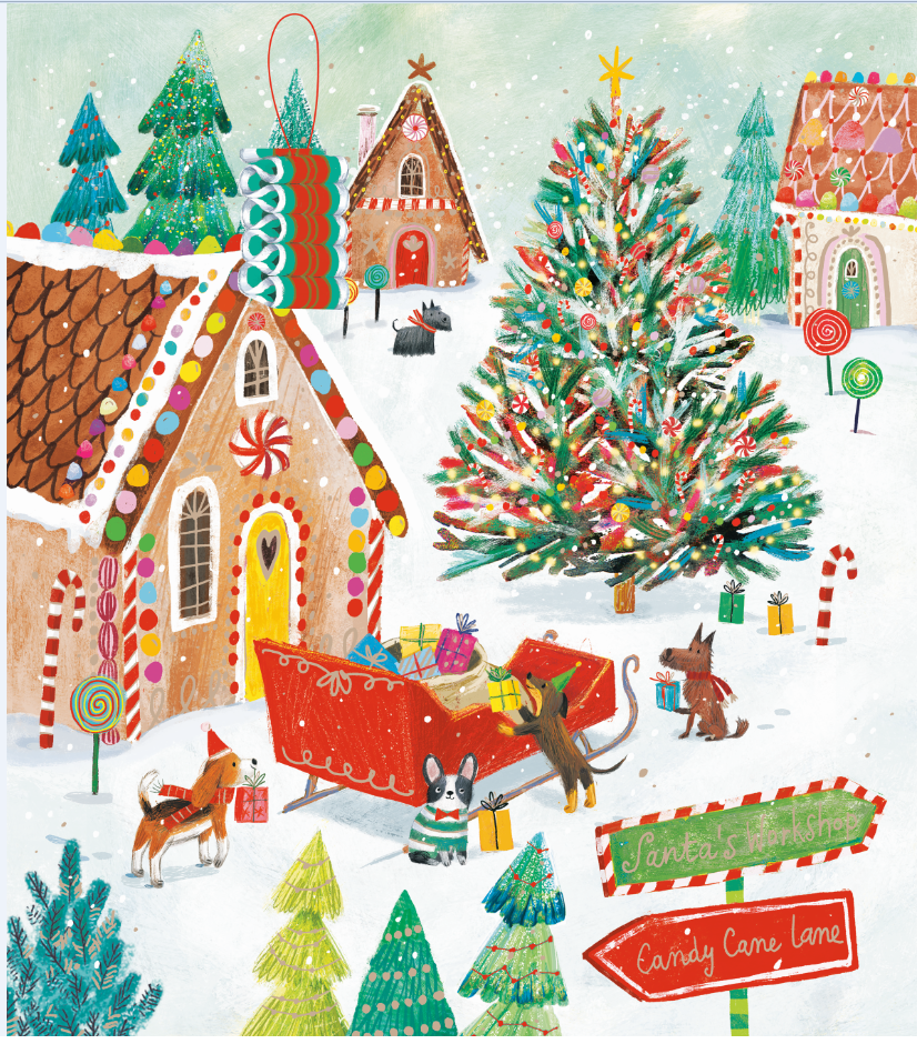 Whimsy Village Christmas Jumbo Bag