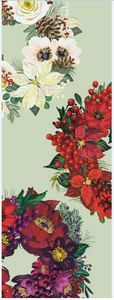 Floral & Foliage Christmas Beverage Bag